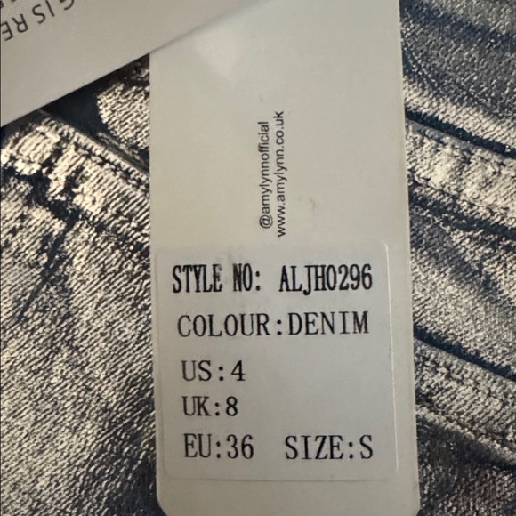 Amy Lynn Metallic Denim Mini Skirt - Picture 5 of 5